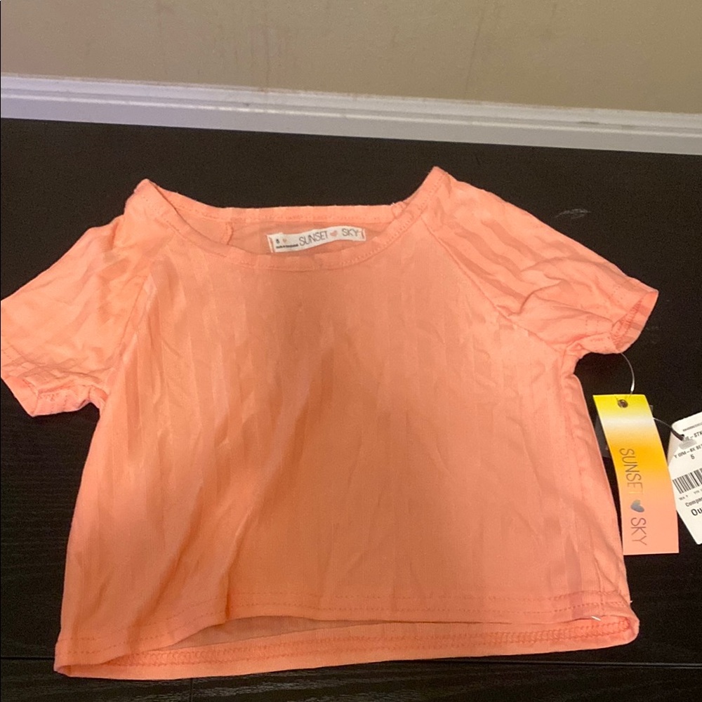 Sunset & Sky Peach T-Shirt